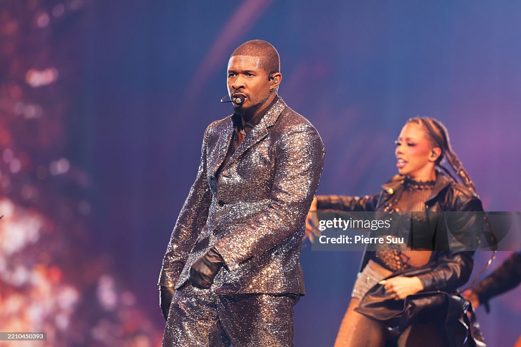 Usher Performs At Accor Arena In Paris