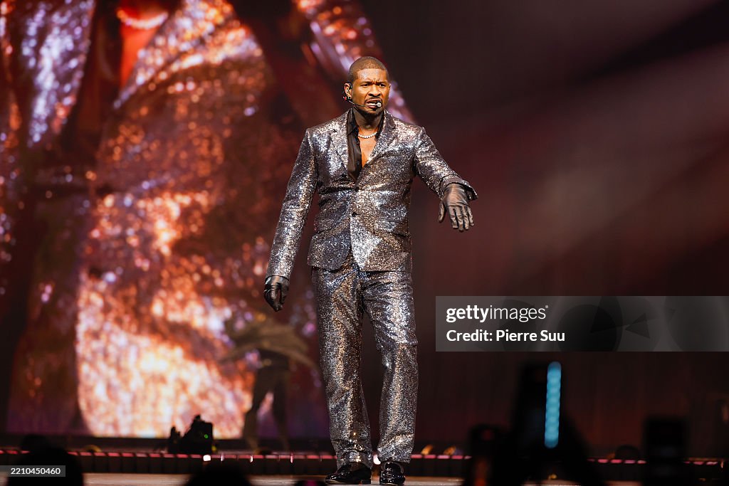 Usher Performs At Accor Arena In Paris