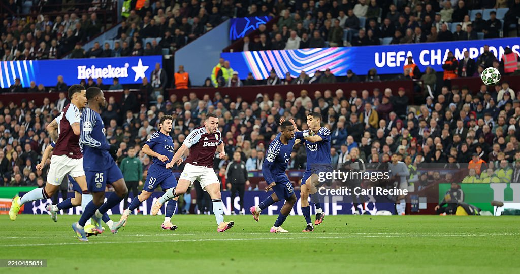 Aston Villa FC v Paris Saint-Germain - UEFA Champions League 2024/25 Quarter Final Second Leg
