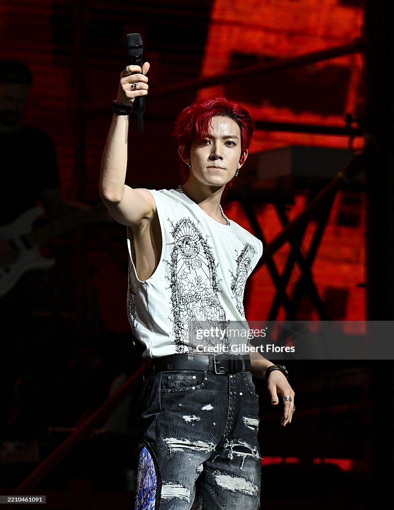 Heeseung of ENHYPEN performs onstage at the 2025 Coachella Valley ...