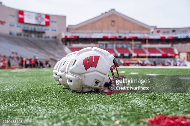 The Wisconsin Football Spring Showcase takes place at Camp Randall Stadium in Madison, Wisconsin, on April 19, 2025.