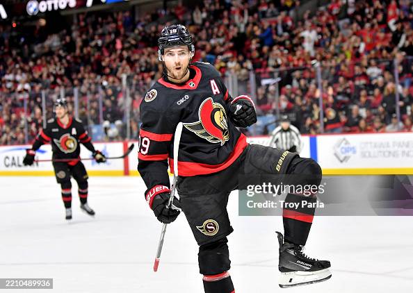 Batherson Drake Batherson of the Ottawa Senators celebrates his goal against ...