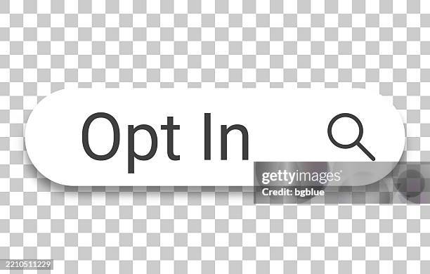 Opt In Search Bar On Transparent Background High-Res Vector Graphic ...