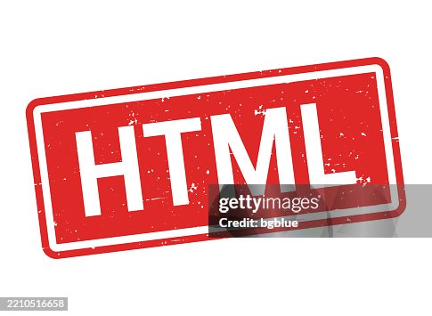 Html Getty Images Html Hypertext Markup Language Red Rubber Stamp On White Background ...