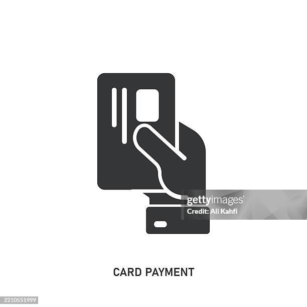card payment glyph solid icon. solid icon that can be applied anywhere, simple, pixel perfect and modern style. - express checkout stock illustrations