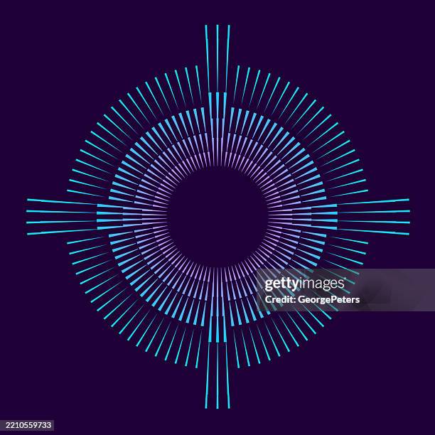 sunburst with light beams border - frame - celtic art stock illustrations