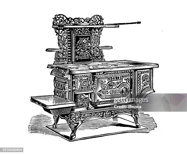 stove - yearbook stock illustrations