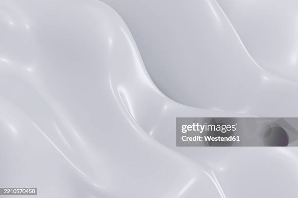 illustrations, cliparts, dessins animés et icônes de abstract 3d rendering of a smooth white fluid surface with elegant curves - texture douce