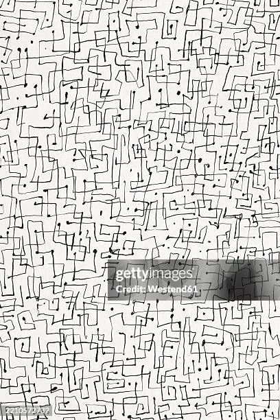 abstract black and white seamless pattern with intricate line design - studio seamless backdrop stock illustrations