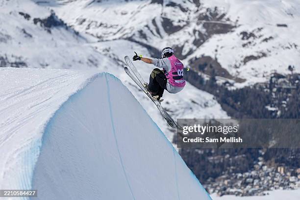 Nick Goepper of Team United States during Men's Freeski Halfpipe Training on Day 7 of the FIS Snowboard, Freestyle and Freeski World Championships...