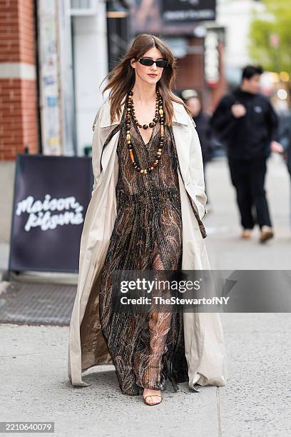 Daisy Edgar-Jones is seen in the SoHo on April 16, 2025 in New York City.