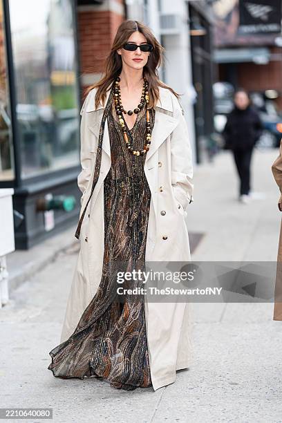 Daisy Edgar-Jones is seen in the SoHo on April 16, 2025 in New York City.