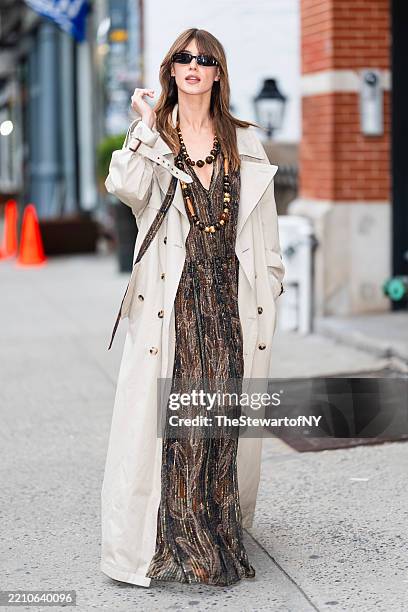 Daisy Edgar-Jones is seen in the SoHo on April 16, 2025 in New York City.