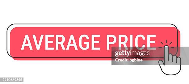Open Price Button Average Price Click Button With Hand Cursor On White Background High ...