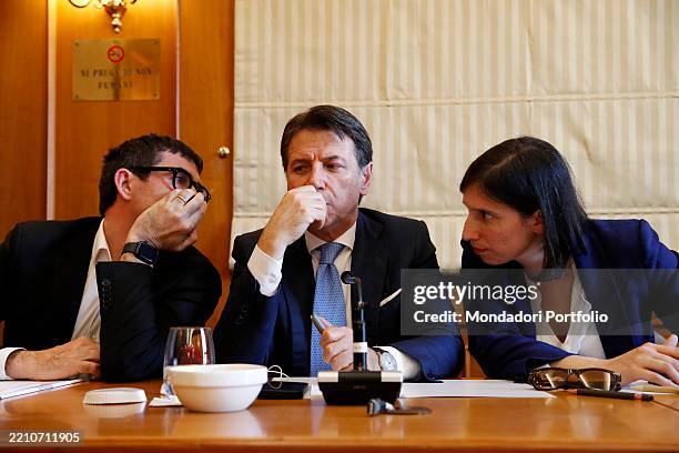 The National Secretary of the Italian Left and Deputy of the Green and Left Alliance, Nicola Fratoianni, the President of the 5 Star Movement,...