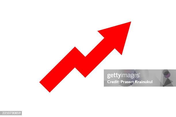 arrow design isolated on white - stair climbing machine stock pictures, royalty-free photos & images