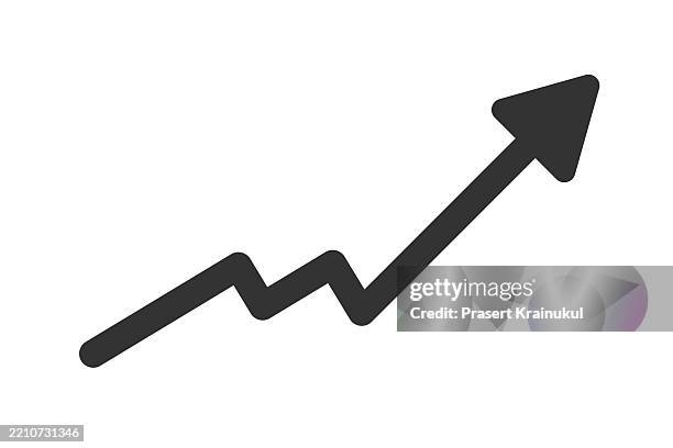 arrow design isolated on white - stair climbing machine stock pictures, royalty-free photos & images