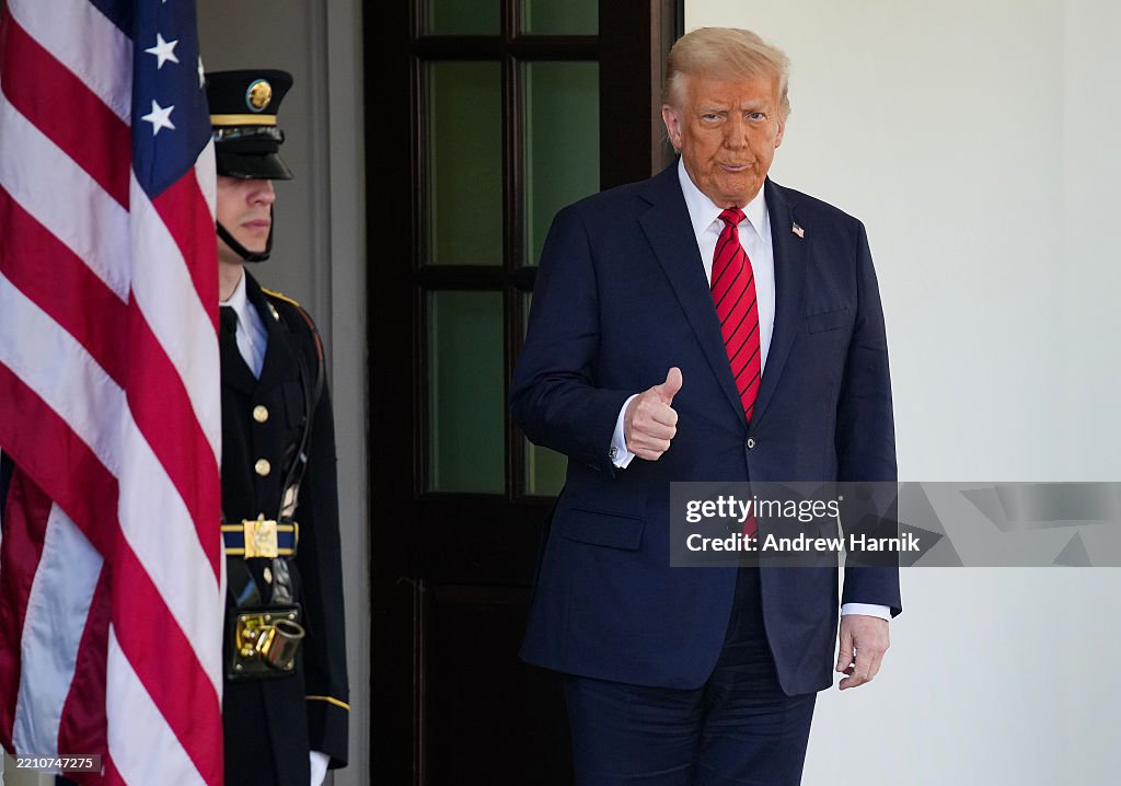 President Trump Meets With Visiting Italian Prime Minister Giorgia Meloni At The White House