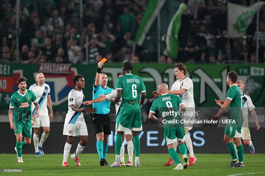 SK Rapid v Djurgarden - UEFA Conference League 2024/25 Quarter Final Second Leg