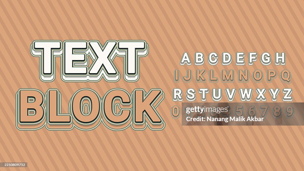 Text Block Editable Text Effect Text Can Be Changed In Graphic Styles ...