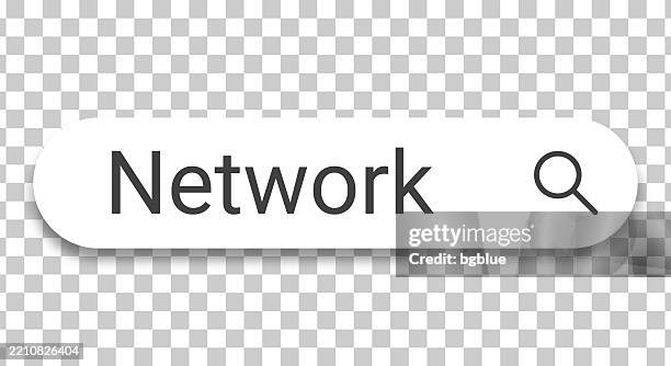 network - search bar on transparent background - server cables stock illustrations