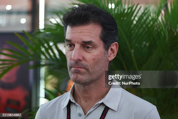 Mark Webber ahead of the Formula 1 Saudi Arabian Grand Prix at Jeddah Corniche Circuit in Jeddah, Saudi Arabia on April 20, 2025