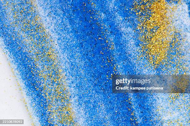 blue and white glitter texture sand art background - particle collision stock pictures, royalty-free photos & images