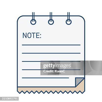 Document or Note pad icon vector stock illustration Document or Note pad icon vector stock illustration