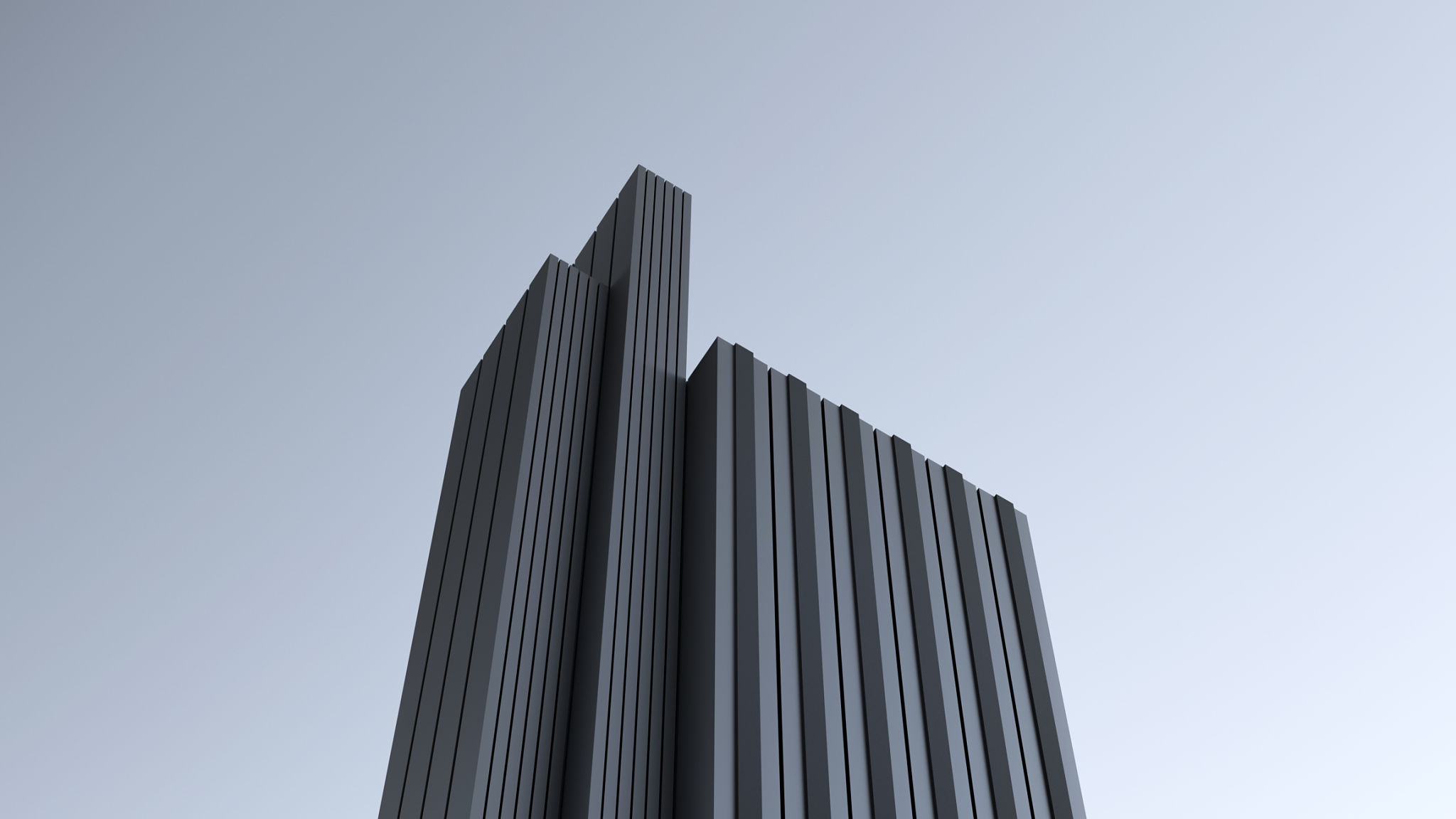 Black futuristic building, minimalism high-rise on sky horizon at dusk. Sci-fi house architectural design. Architectural design of modern building. Industrial building design,wallpaper.3D render Black futuristic building, minimalism high-rise on sky horizon at dusk. Sci-fi house architectural design. Architectural design of modern building. Industrial building design,wallpaper.3D render
