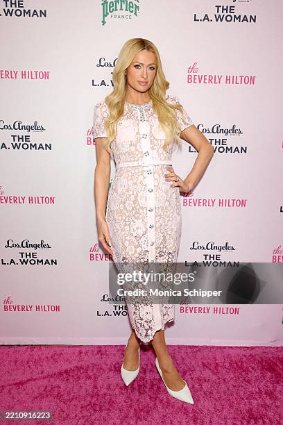 Paris Hilton attends Los Angeles Magazine's The L.A. Woman Luncheon at The Beverly Hilton on April 18, 2025 in Beverly Hills, California.