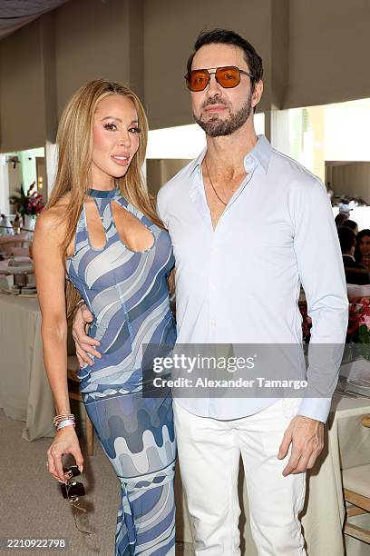 Lisa Hochstein and Jody Glidden attend Global Champions Arabians Tour Miami Beach Presented by Qatar Airways on April 18, 2025 in Miami Beach,...