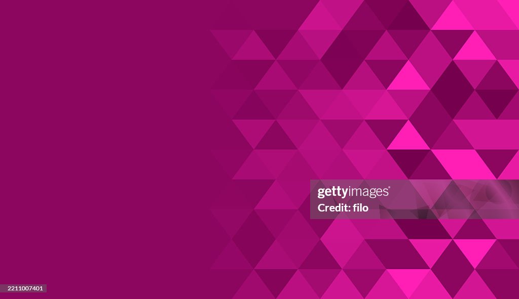Pink Rounded Triangle Pink Triangle Background Pattern Mosaic Edge Blend High-Res Vector ...