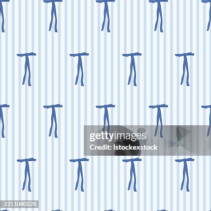 Blue Ribbon Pattern on Light Stripes. Blue Ribbon Pattern on Light Stripes.