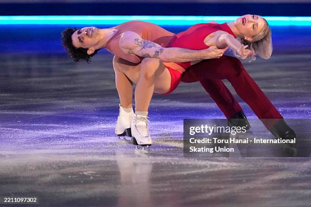 Piper Gilles and Paul Poirier of Canada perform at the gala exhibition during the ISU World Team Trophy at Tokyo Metropolitan Gymnasium on April 20,...
