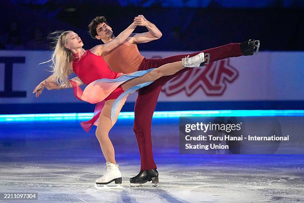 Piper Gilles and Paul Poirier of Canada perform at the gala exhibition during the ISU World Team Trophy at Tokyo Metropolitan Gymnasium on April 20,...
