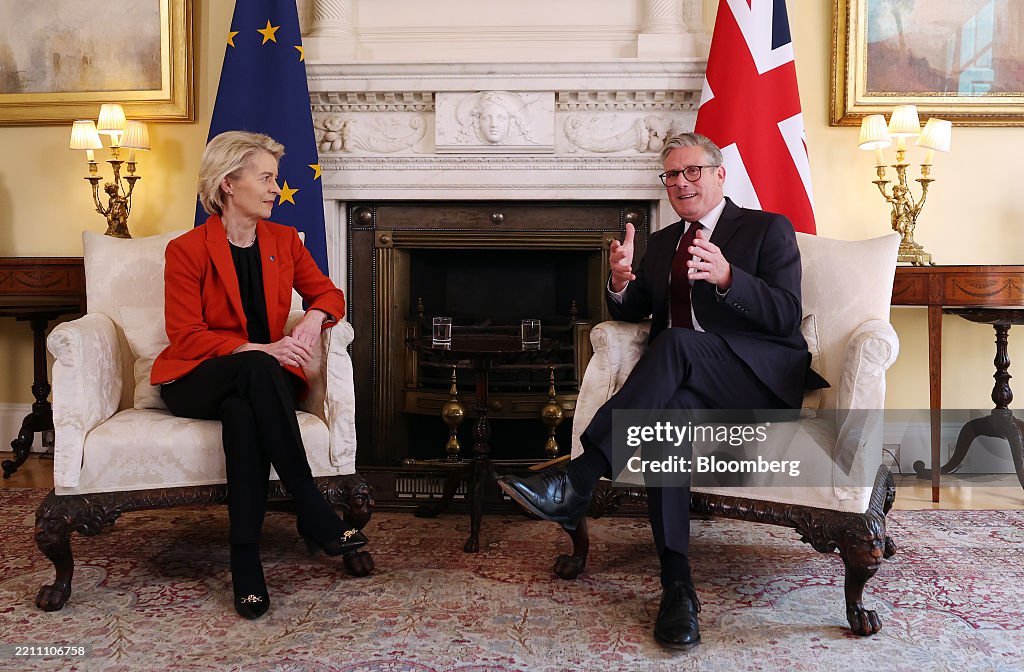 European Commission President Ursula von der Leyen Visits UK Prime Minister Keir Starmer