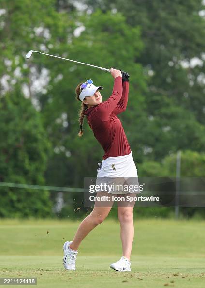G Ruffels Gabriela Ruffels watches her tee shot on 3 during the first round of ...