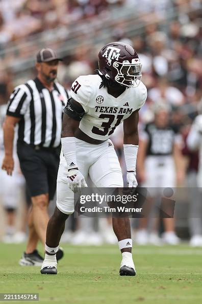 Shearon Riggins Texas Kelvion Riggins of the Texas A&M Aggies in action during the Maroon ...