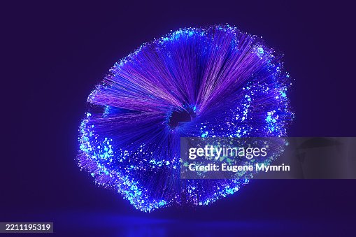 Fiber optic cables transmitting data, forming a data tree Fiber optic cables transmitting data, forming a data tree