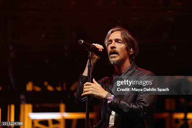 Brandon Boyd of Incubus performs with Zedd at the Outdoor Theatre during the 2025 Coachella Valley Music and Arts Festival on April 20, 2025 in...