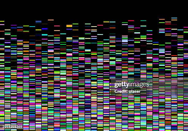 dna sequence map - dna test stock illustrations