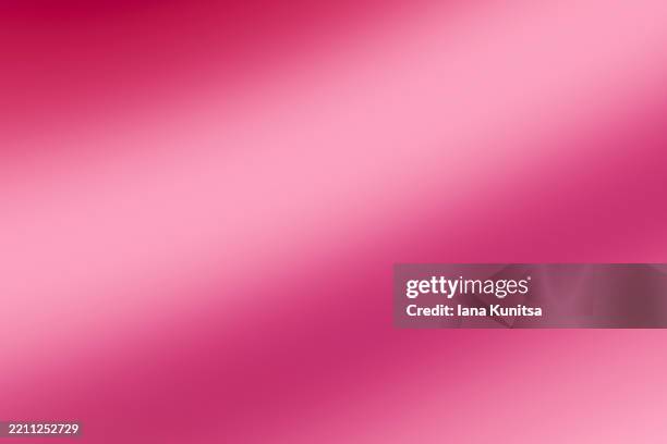 abstract smooth bright red, pink light gradient texture background. futuristic 3d pattern. design element. copy space, place for text. neon empty, blank banner. - color saturado fotografías e imágenes de stock