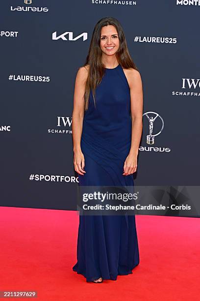 Cristina Gutierrez attends the 2025 Laureus World Sport Awards red carpet at Palacio De Cibeles on April 21, 2025 in Madrid, Spain.