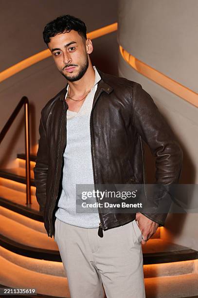 Fady Elsayed attends the MR PORTER London Debut, a star-studded steakhouse opening at 22 Park Lane, on April 25, 2025 in London, England.