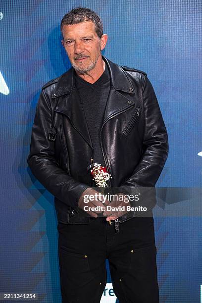 Antonio Banderas attends "Talía Awards" Candidates Party 2025 at All In One Caixabank on April 21, 2025 in Madrid, Spain.