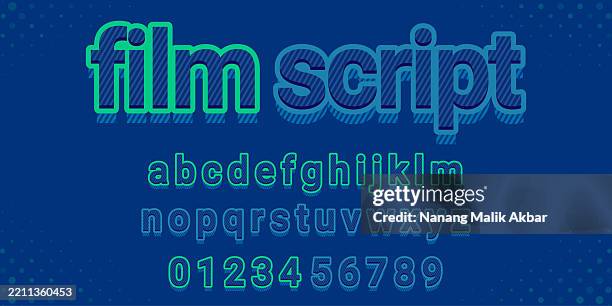 Movie Script Text Film Script Editable Text Effect Text Can Be Changed In Graphic Styles ...