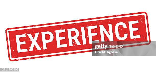 Experience Red Rubber Stamp On White Background High-Res Vector Graphic ...