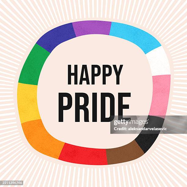 illustrations, cliparts, dessins animés et icônes de fond de cadre de drapeau de la fierté lgbtq - mois des fiertés lgbtqia