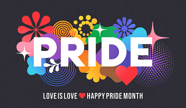 pride celebration banner - pride month stock illustrations