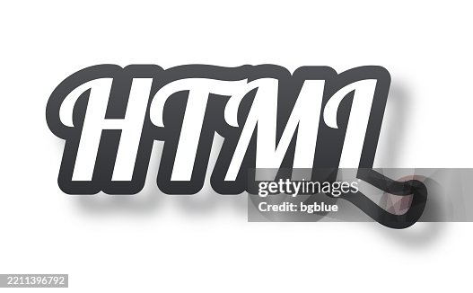 Html Getty Images Html Hypertext Markup Language 3d Text With Shadow On White Background ...